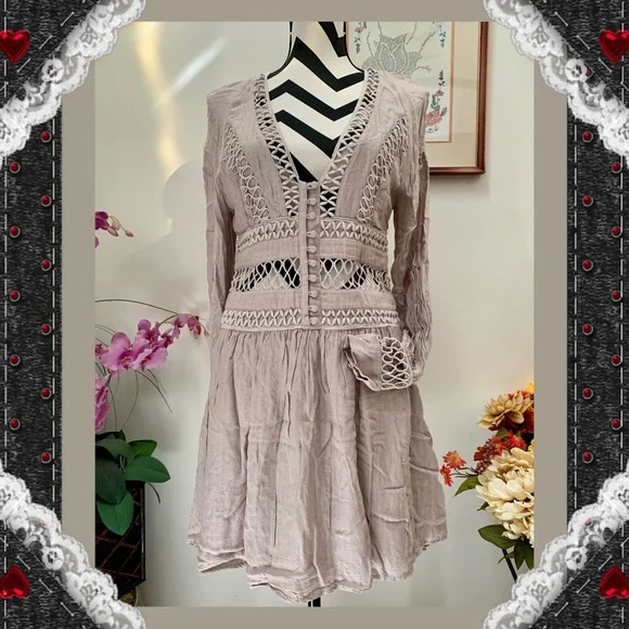 free people crochet mini dress Sedona Crochet Mini Dress at Free People in Orange, Size: XS